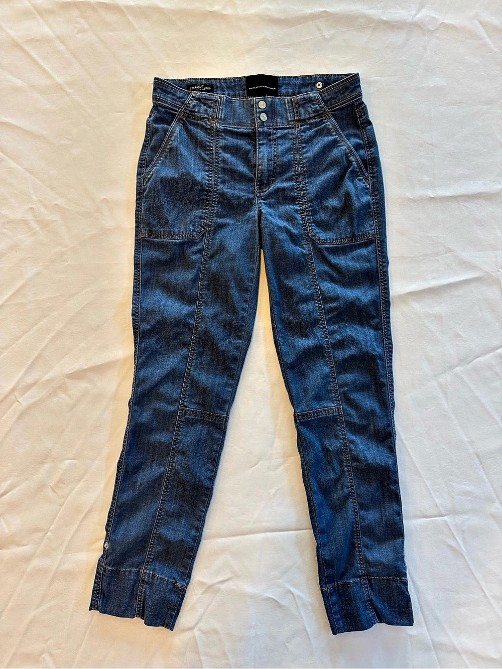 White House Black Market Pret-A-Pedi Straight Crop Pants